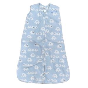 Halo Light Blue Elephant Print Sleep Sack